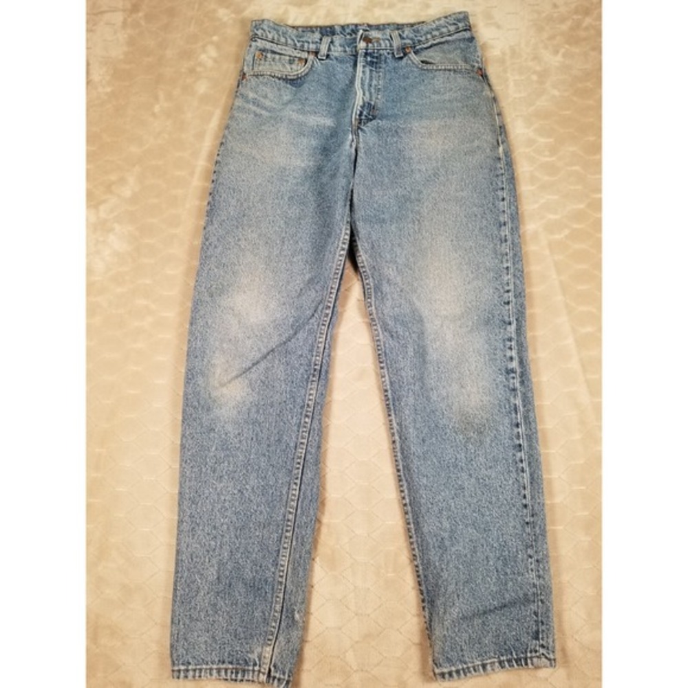 VTG Levis‎ 550 Jeans Mens Fits 31x31 Tag 33x32 Blue USA Made Light Wash FADES